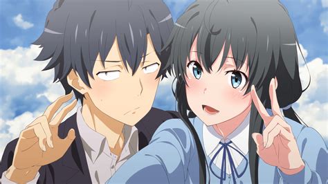 hachiman anime|hachiman hikigaya and yukino.